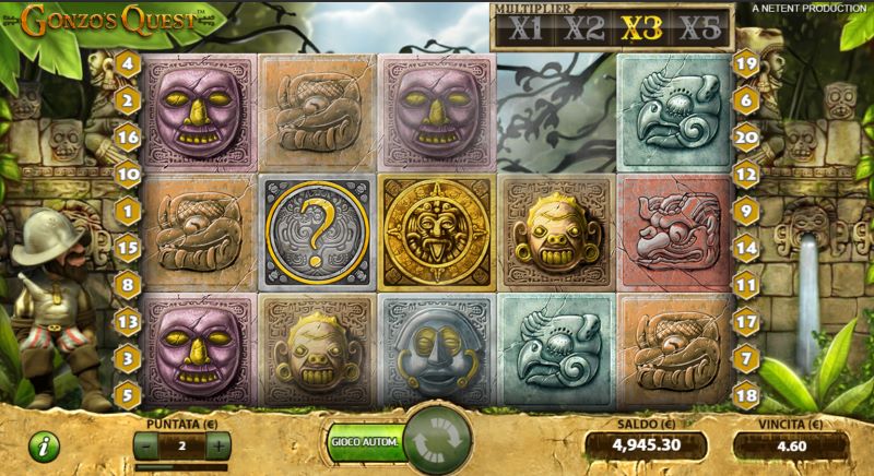 Gonzo's quest slot 5 reels