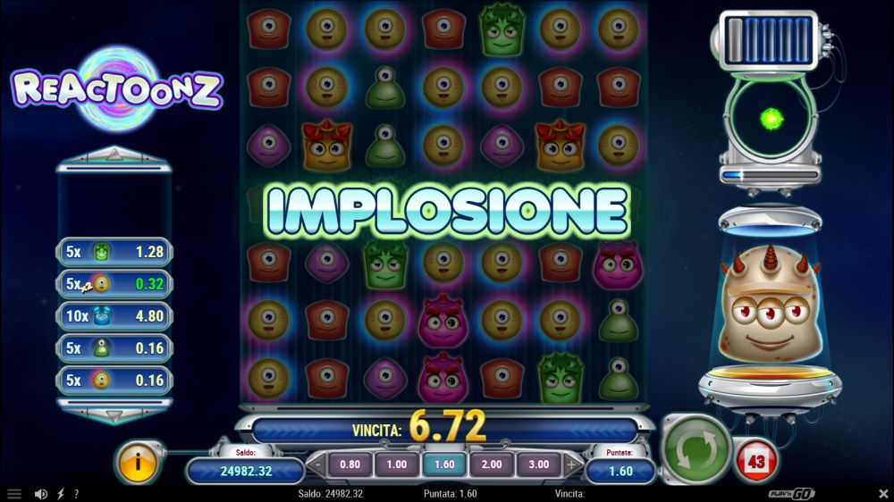 bonus game implosione