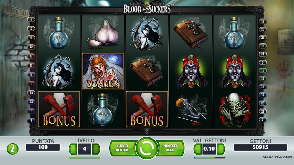 simboli del Blood suckers slot