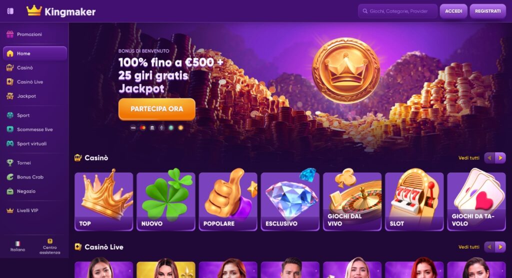 king maker casino hero